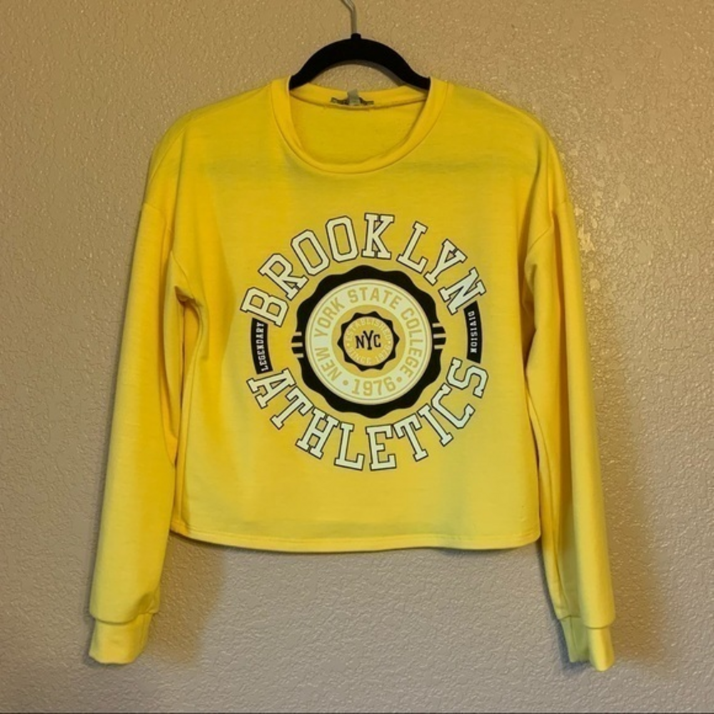 Charlotte Russe Crop‎ Long Sleeve Top Size XS